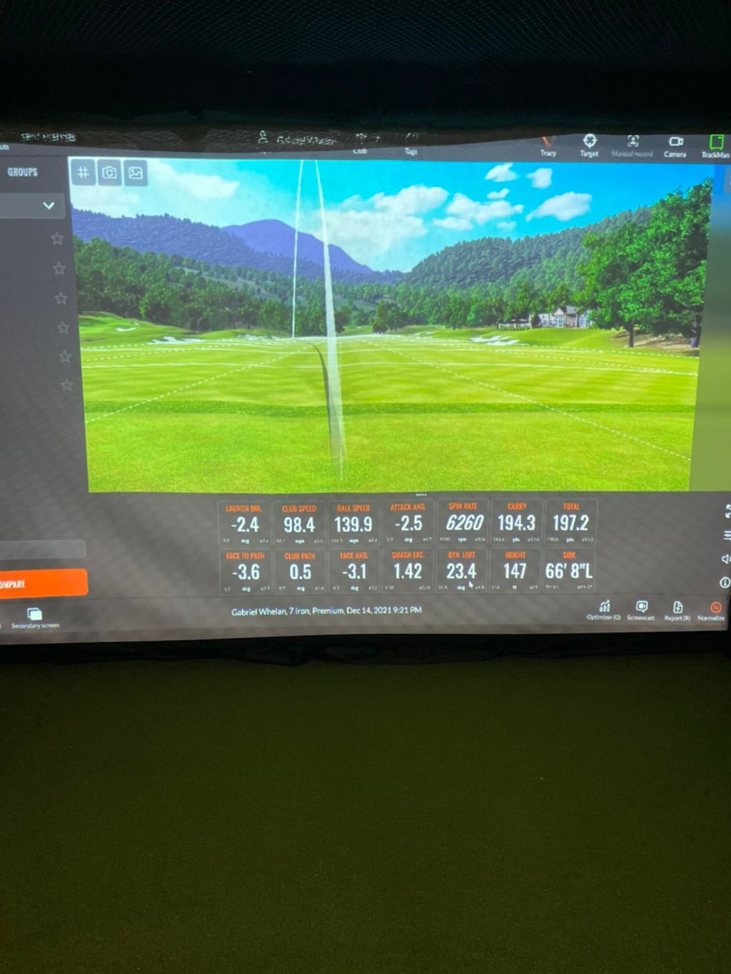 One of our students with his newly fit clubs! 7 ir