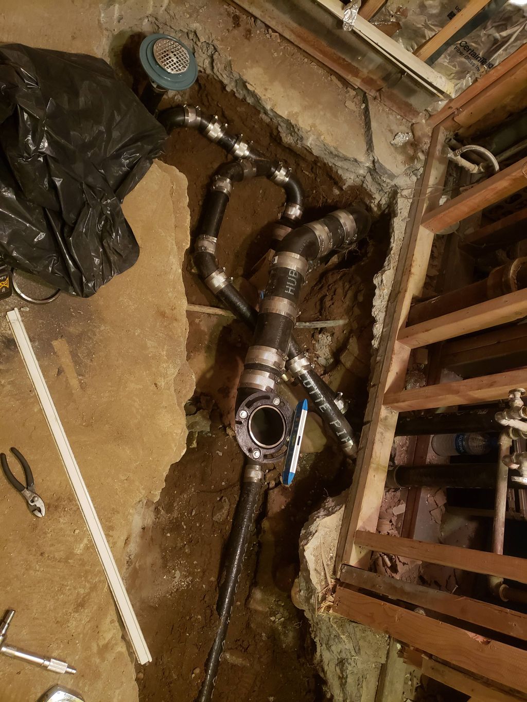 drain rugfing for bathroom 
