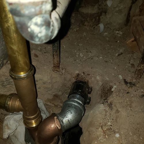 bath tub drain connections replaced 