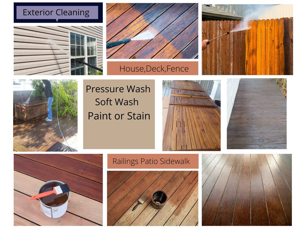 Page 5 Exterior Cleaning Paint/Stain