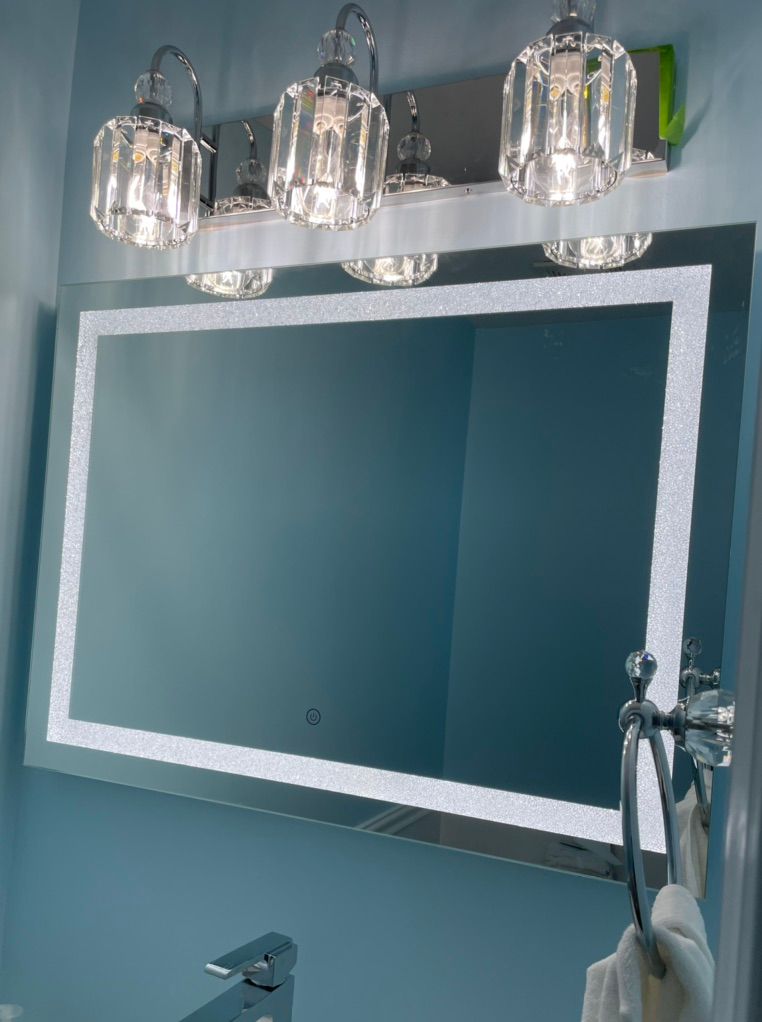 Lighted Vanity Mirror Installation