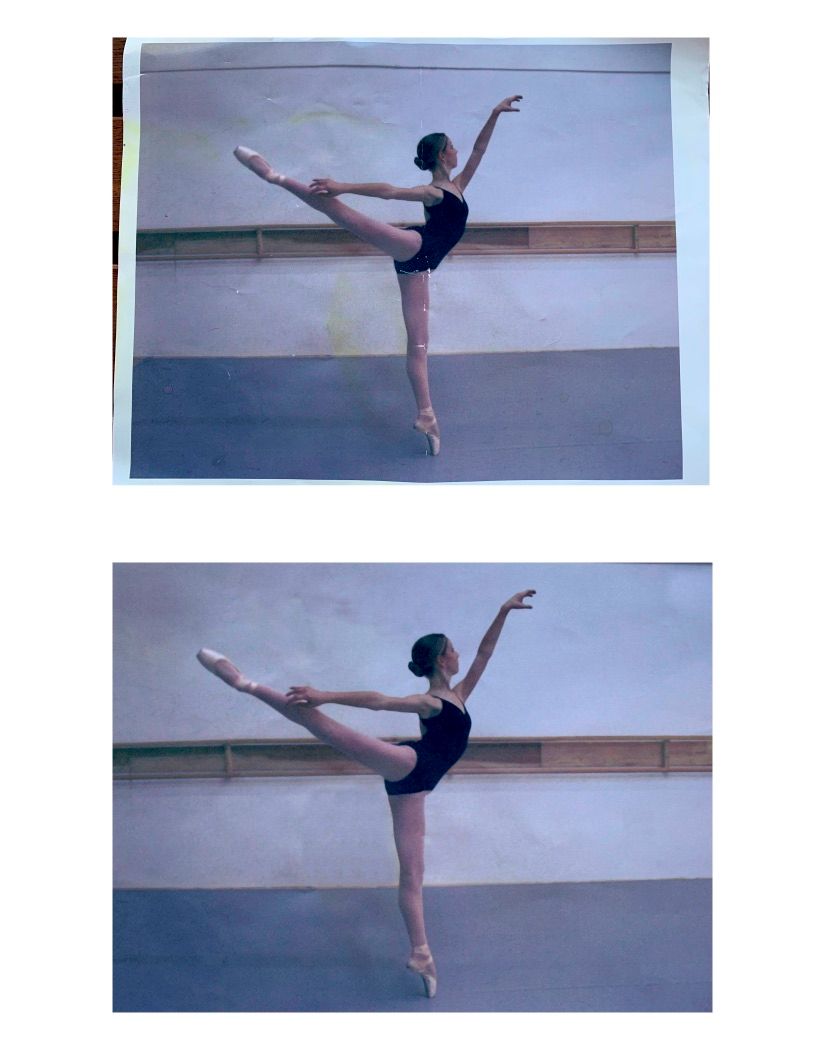 Before: top photo
After: bottom photo restored