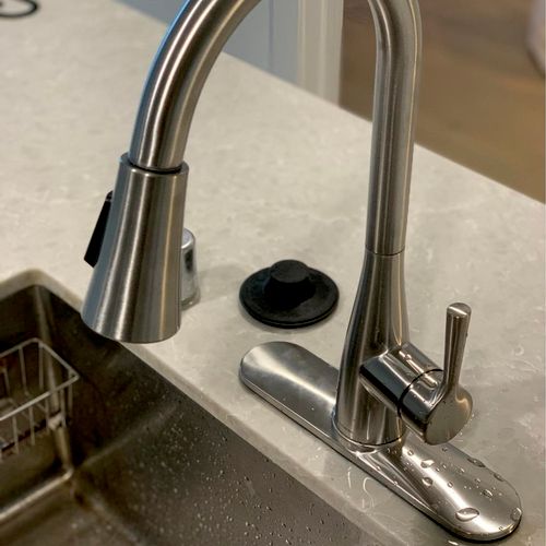 We hired Ben to replace our kitchen faucet in a co