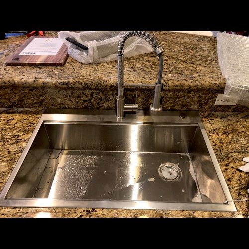 Brand new kraus faucet and sink 