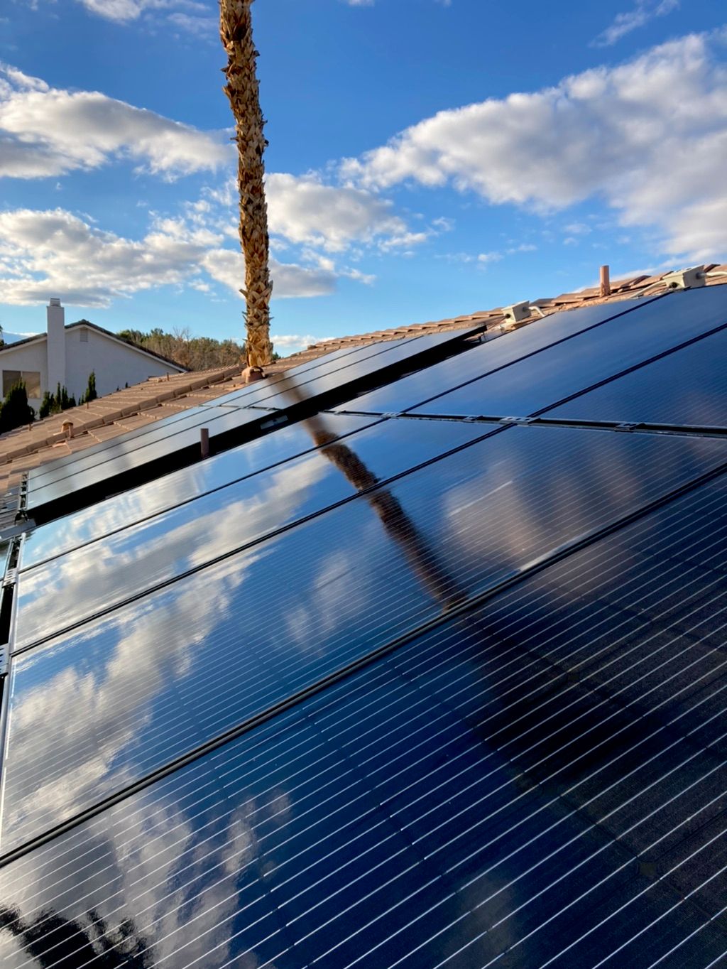 Solar panel cleaning