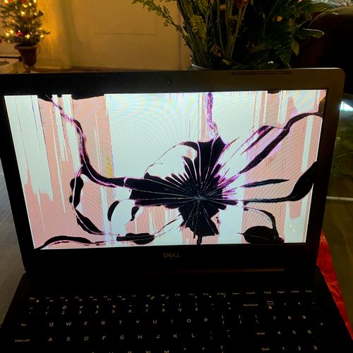 Broken Laptop Screen before