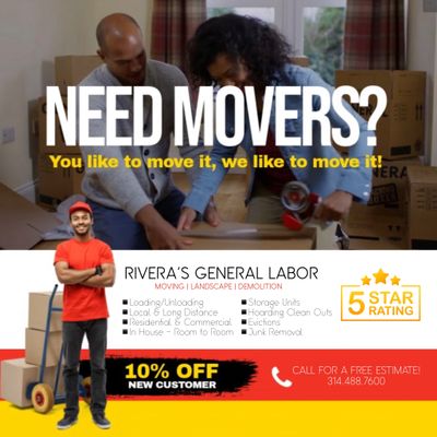 Avatar for Rivera's Moving & General Labor