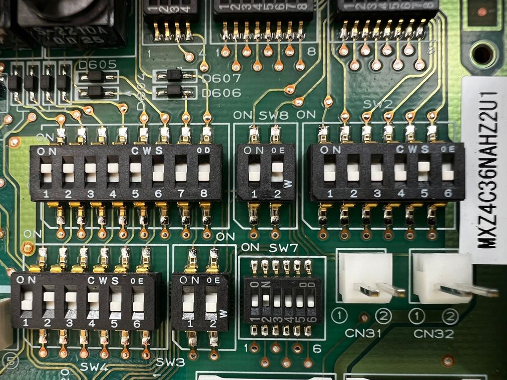 Dip switches configuration
