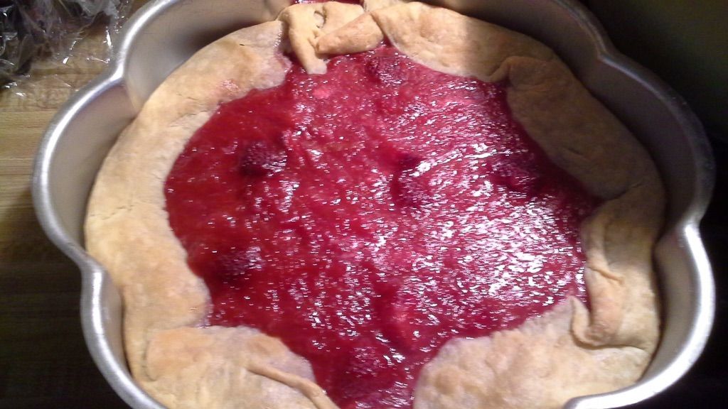 Strawberry Rhubarb Galette 