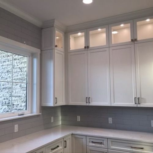 Kitchen Remodel - Upper cabinet lighting, outlets,
