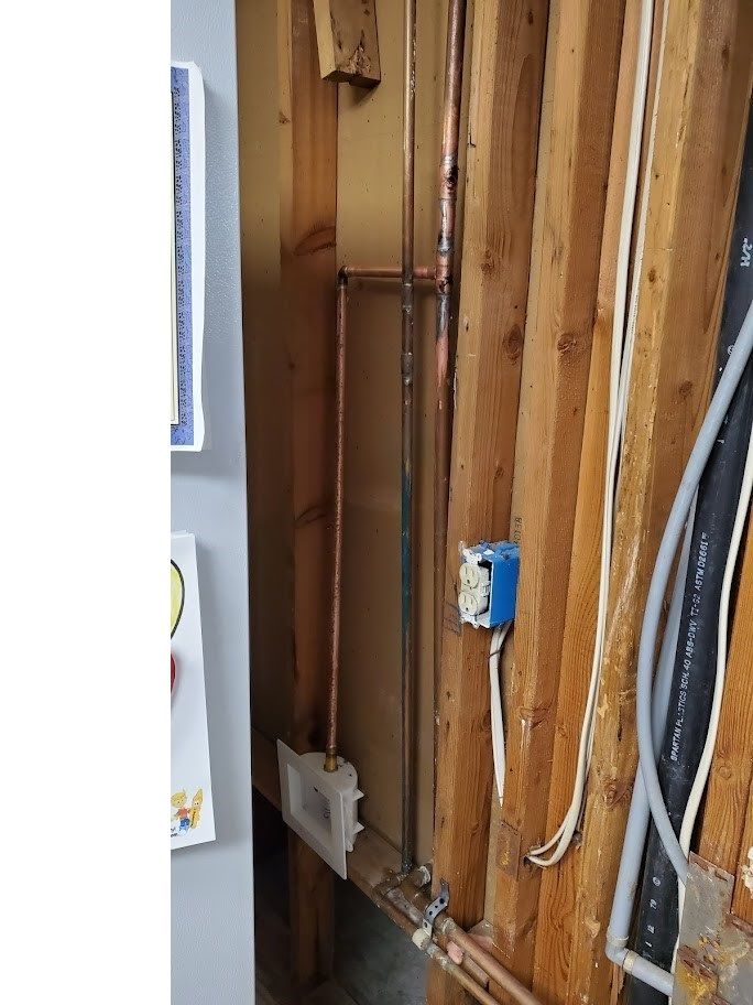 relocation of fridge with new ice maker box