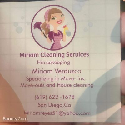 Avatar for Miriam's House Cleaner