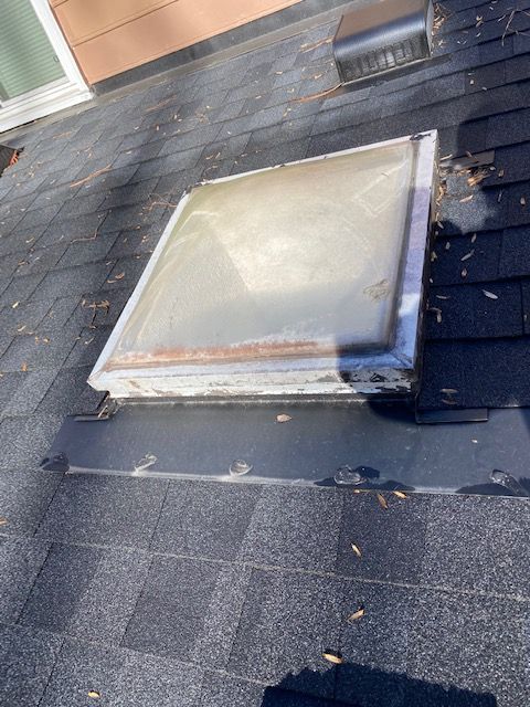 Before Old Plastic Skylight