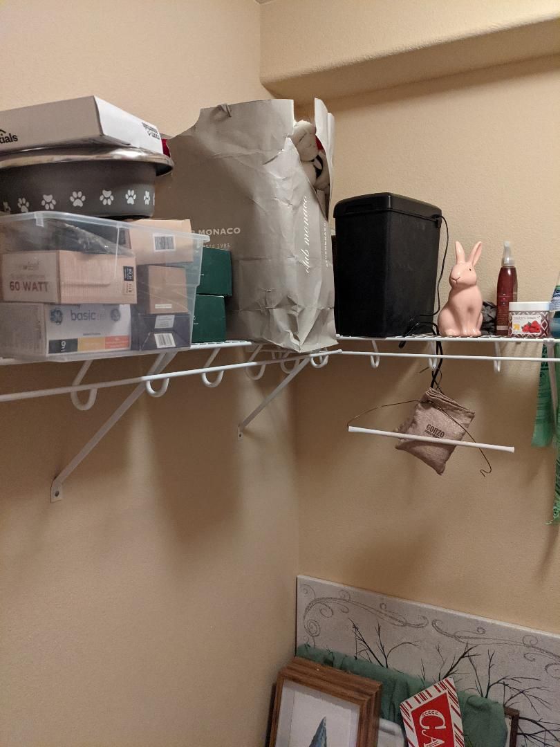 Installation of shelving unit