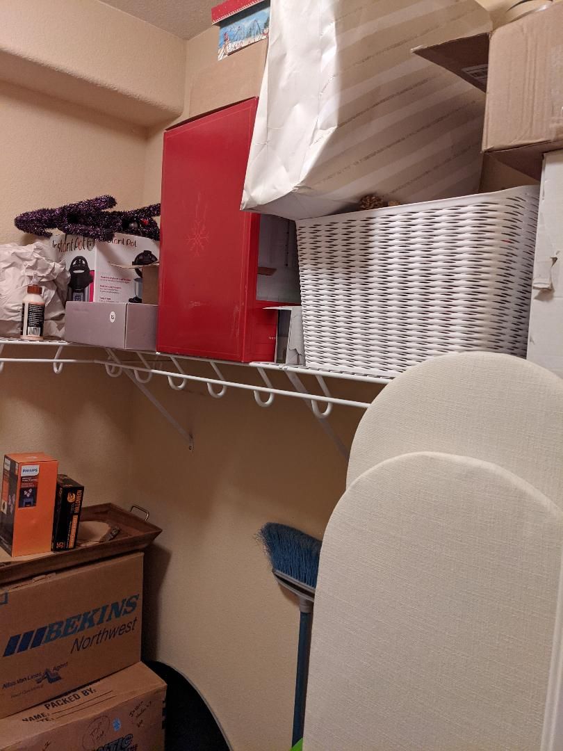 Installation of shelving unit