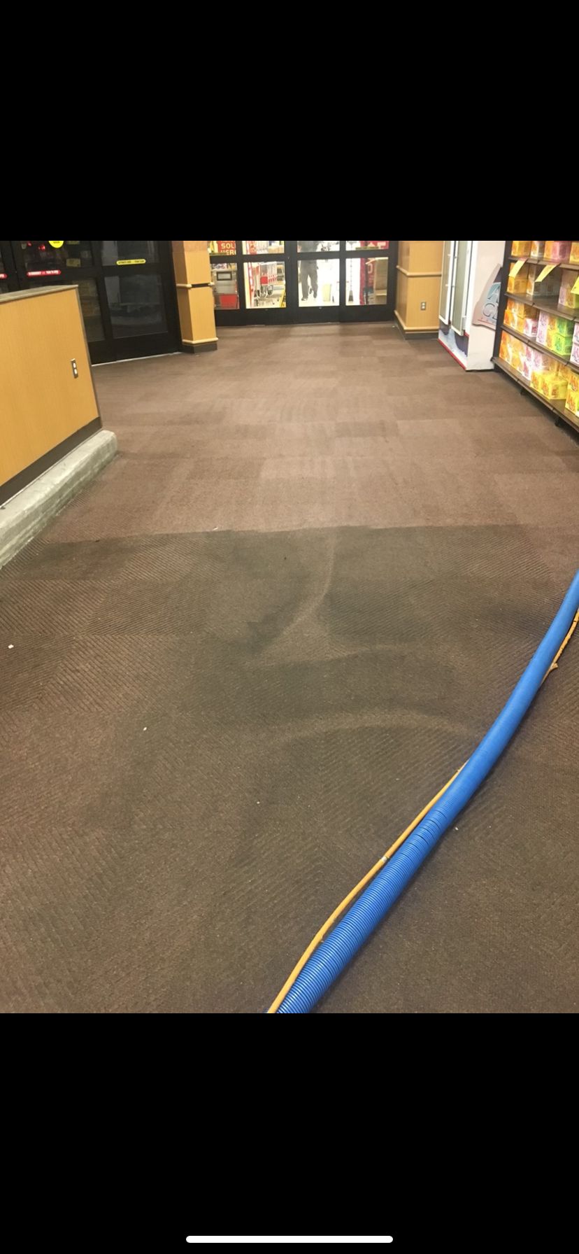 Most of the carpet cleaning was done great and eve