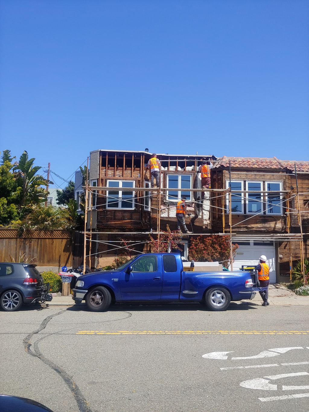 Full exterior stucco and dry rot repair