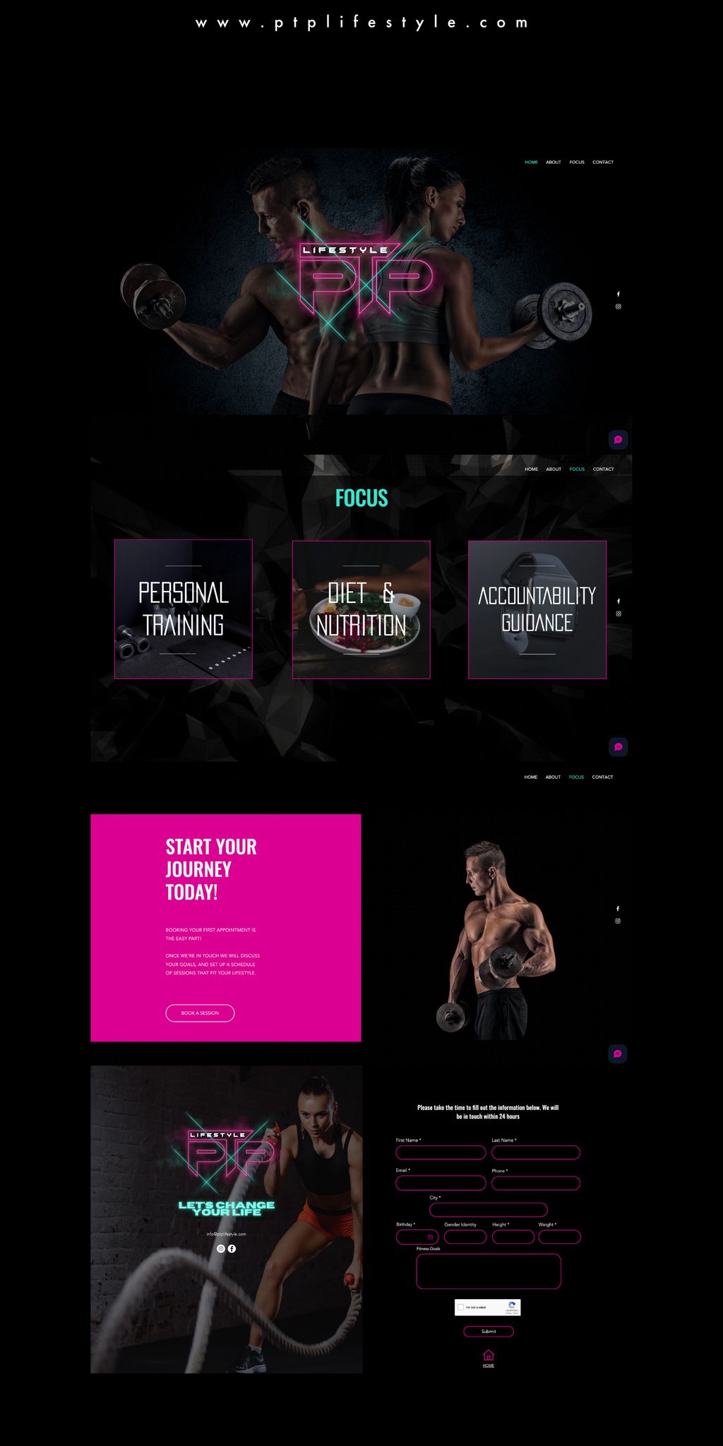 Personal Trainer Website