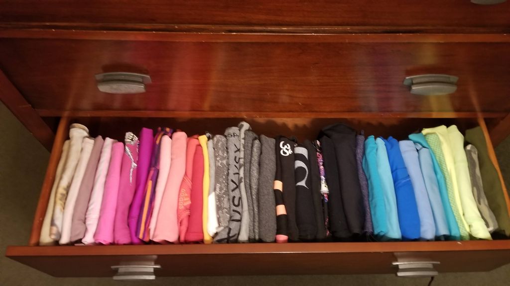 File folded shirts