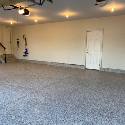 New Albany, Ohio Garage/Full Flake flooring system