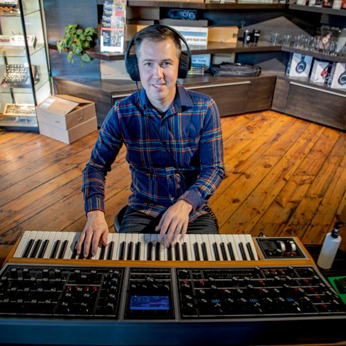 Rocking out at the Moog factory in AVL