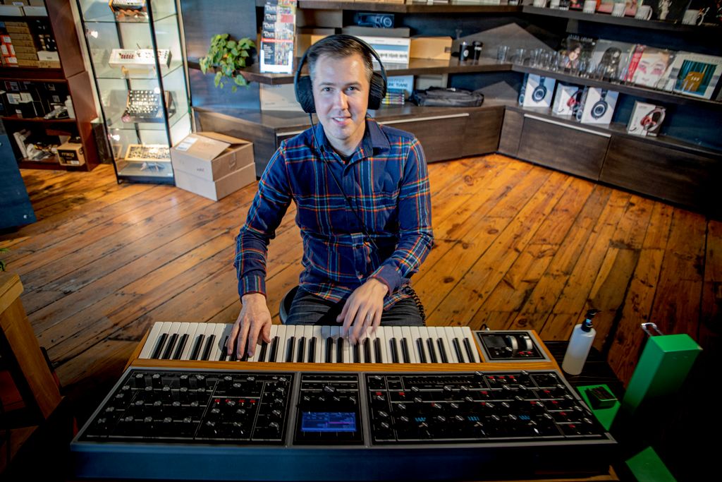 Rocking out at the Moog factory in AVL