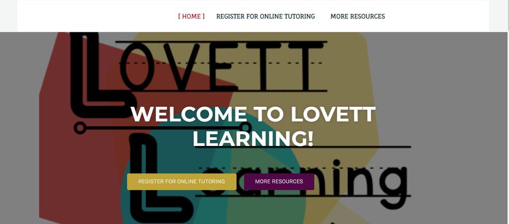 Lovettlearning.com Main page