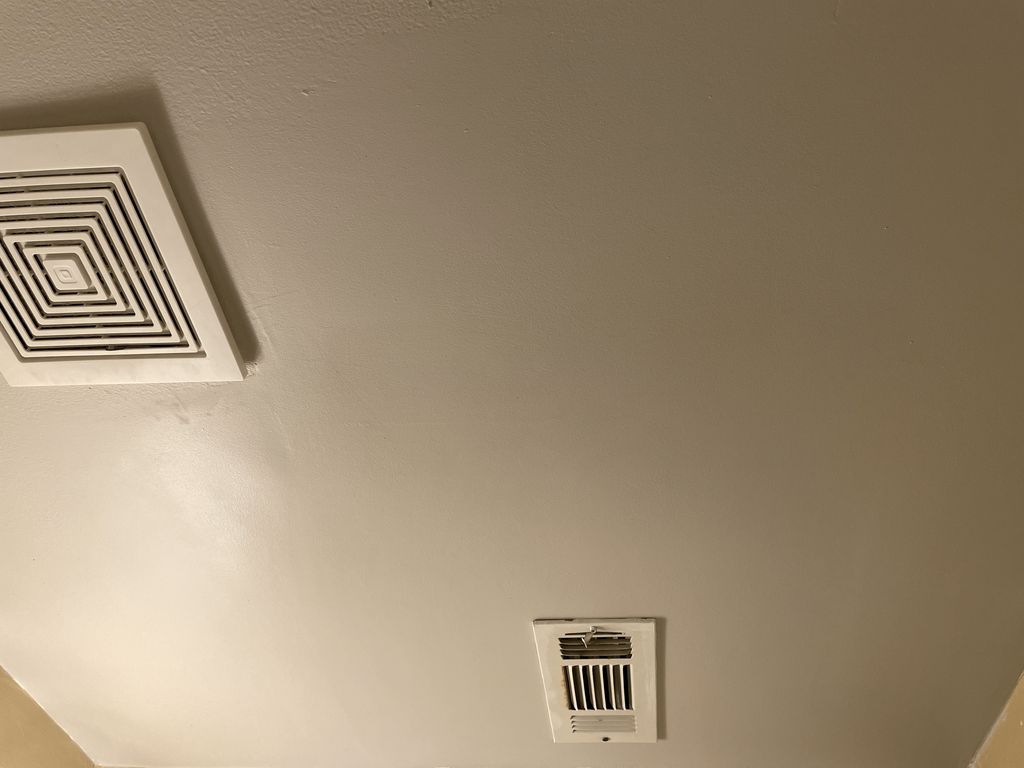 After repair ceiling cause by kitchen sink faucet 