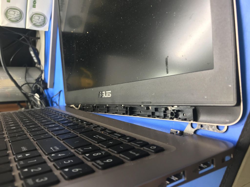 ASUS Vivobook m580vd-eb76 gray screen, hinge and b