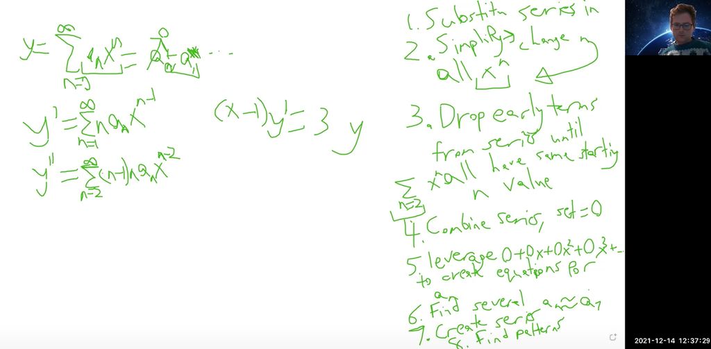 Solving a Power Series