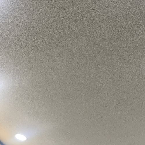 replaced drywall in my ceiling, textured and paint