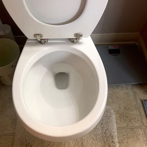 After toilet clean 
