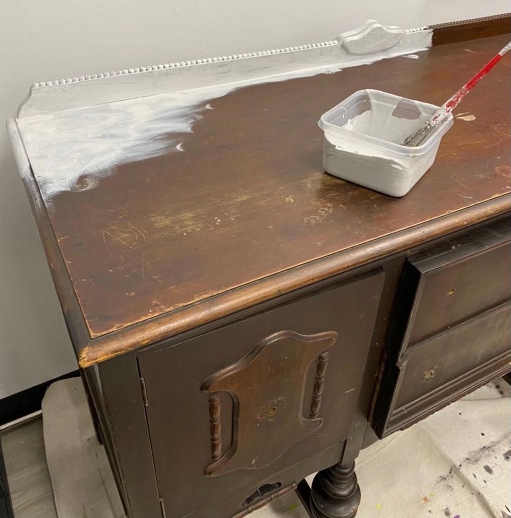 Beginning stage of dresser redesign