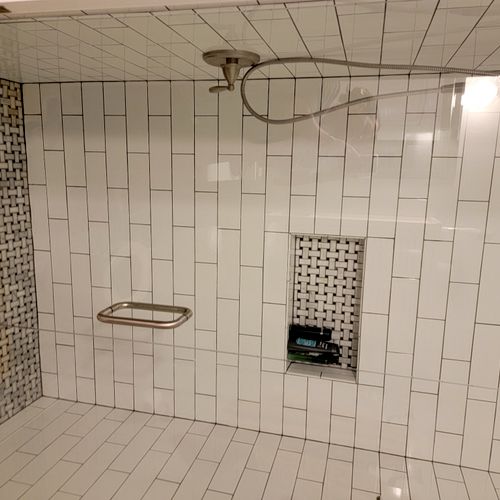 Alex did a great job on my tile shower install. He