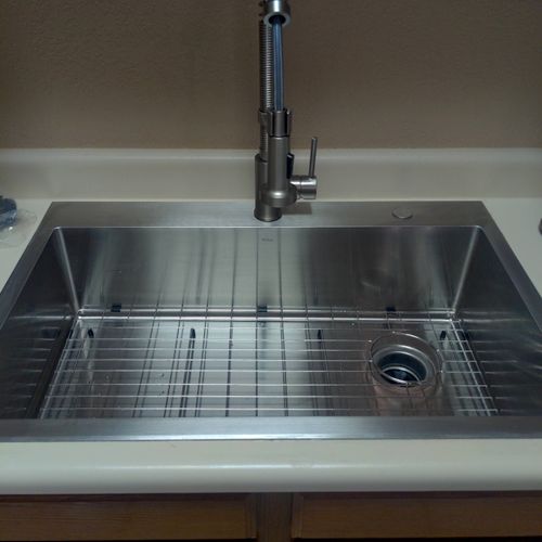 Ok this guy is the real deal, he installed a sink 