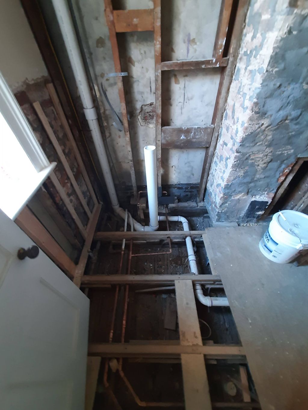 Master bath rough in