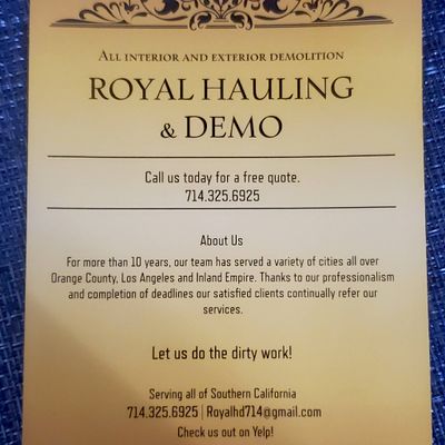 Avatar for Royal Hauling and Demo