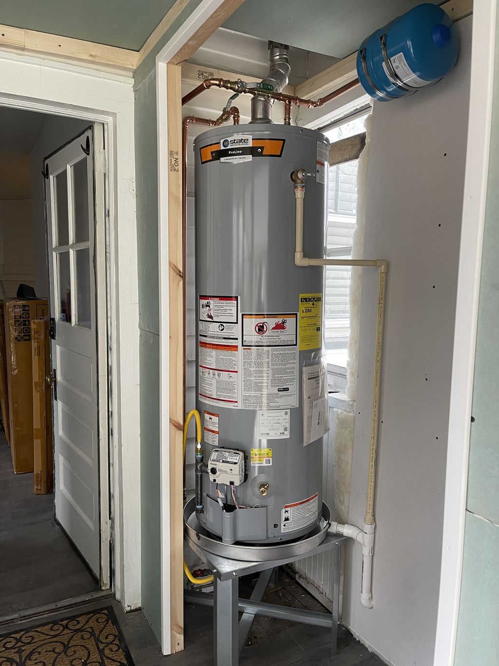 Up-To-Code New 40 Gal. Gas Water Heater Installati