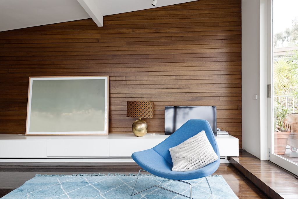 wood accent wall