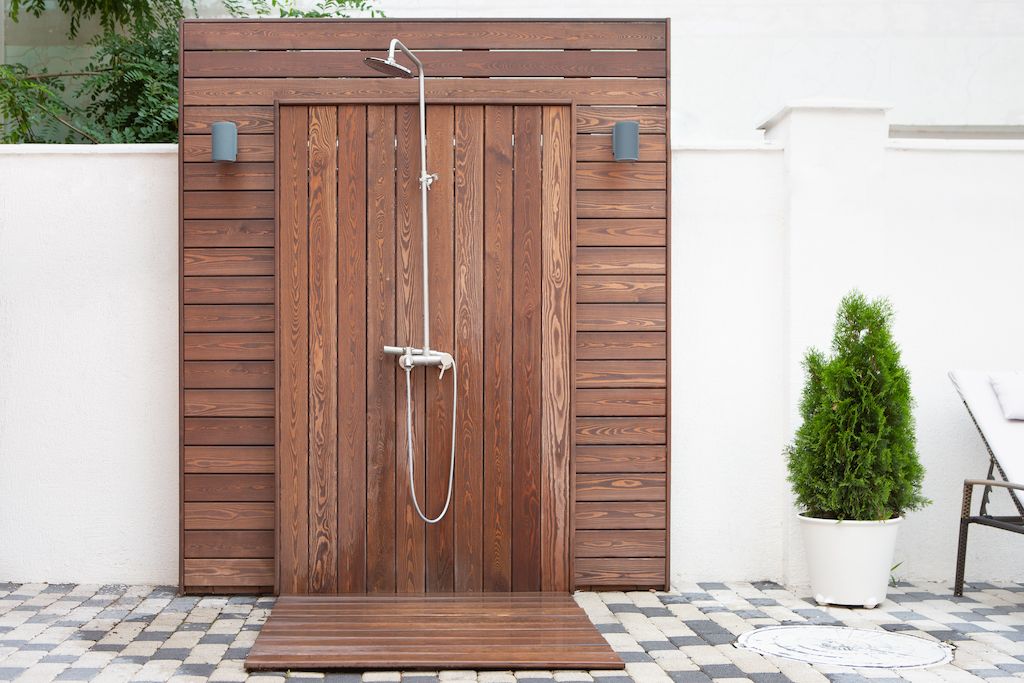 outdoor shower