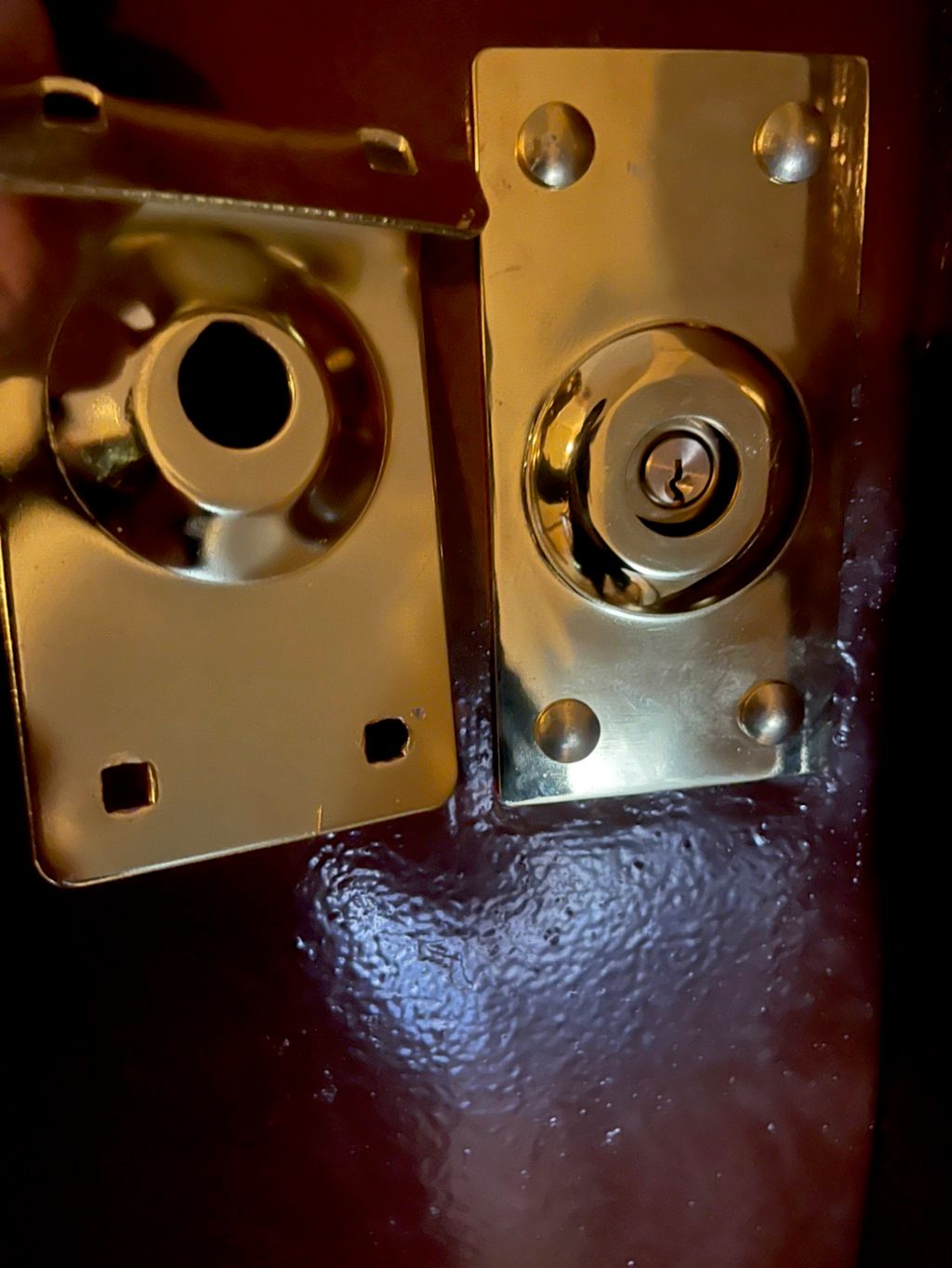 Replaced guard plate for jimmy proof