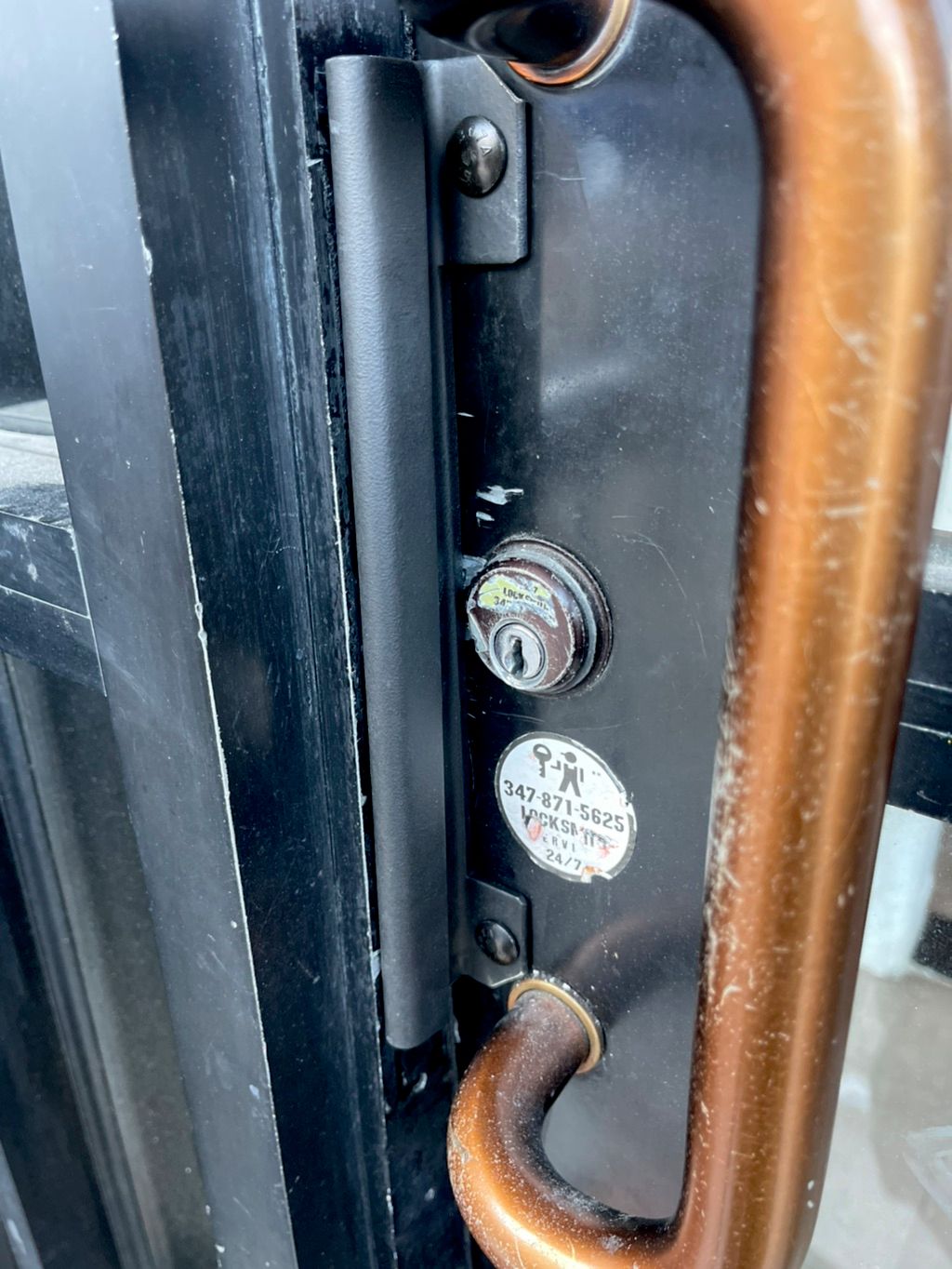 Security plate for building doors