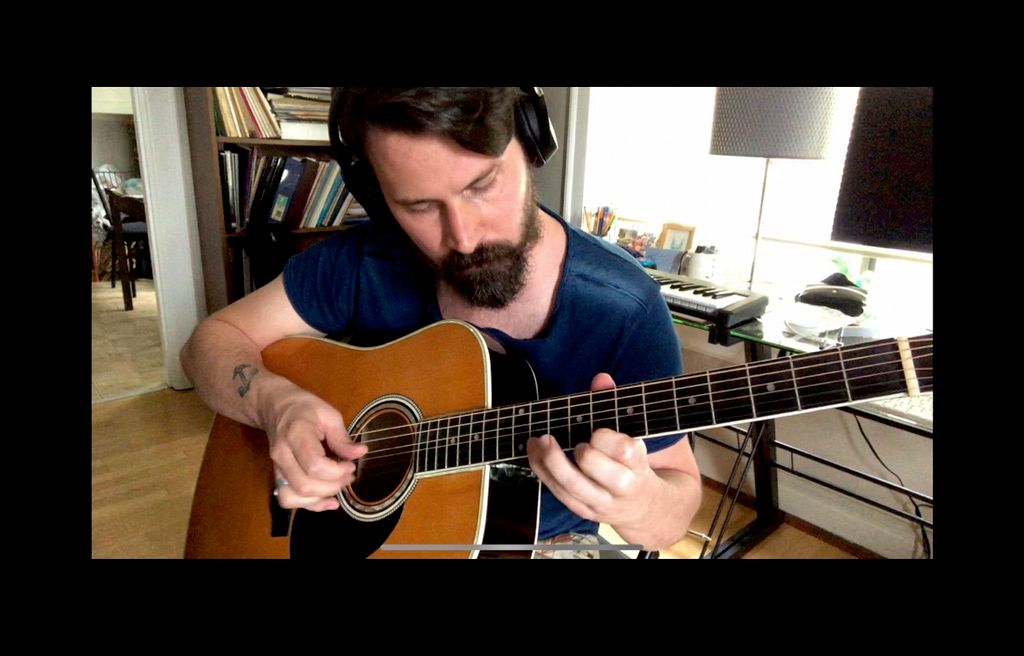 Laying down some classical guitar