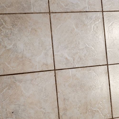 Mr. Dupree cleaned the tile floors in our home; th