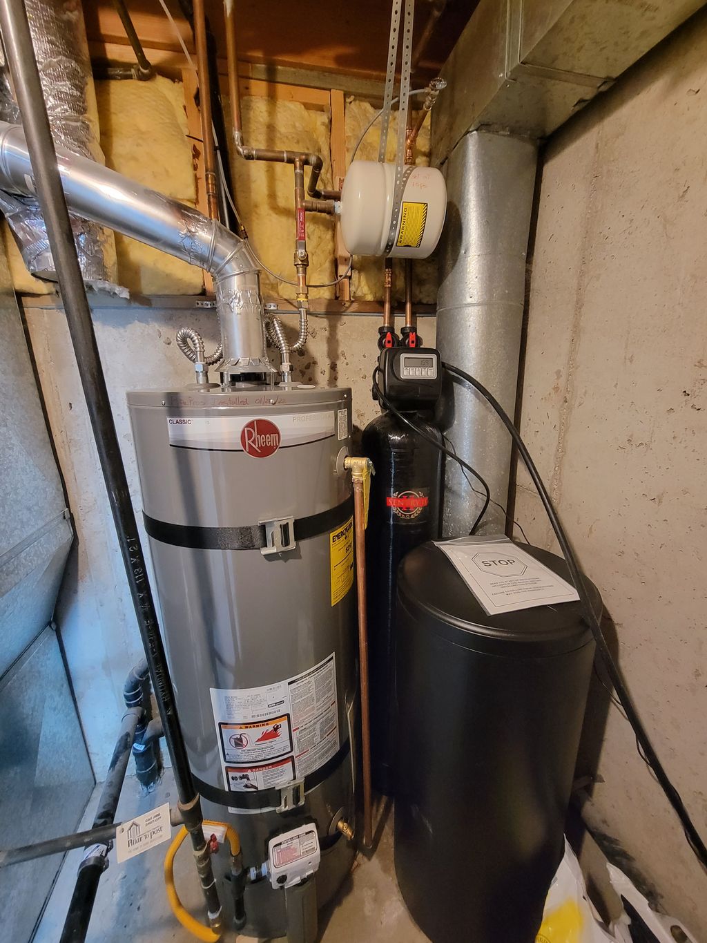 After water heater and softener