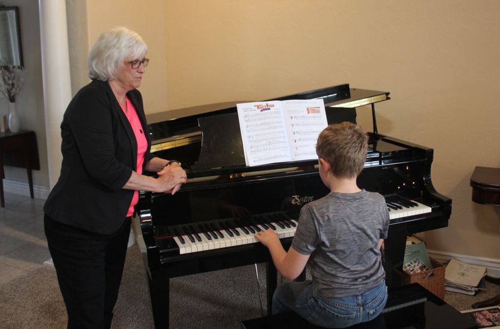 Teaching time! Carol Parks-Allegro Piano School