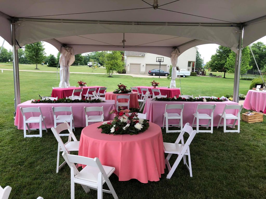 Outdoor tented party