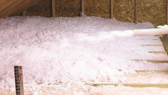 Here is a picture of an insulation upgrade. 