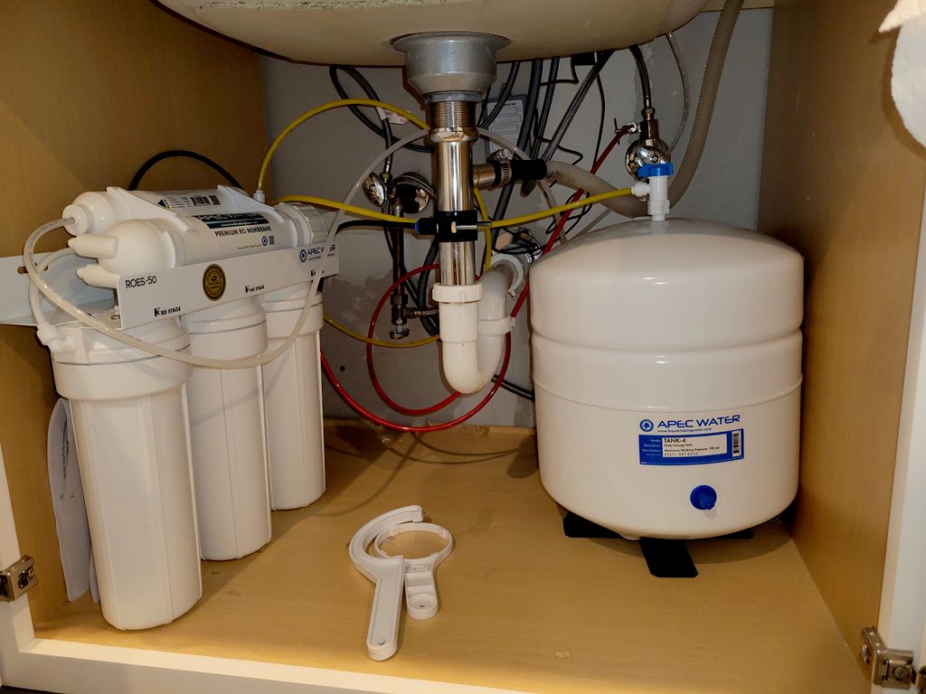 Reverse Osmosis (R.O.) Filter System Install