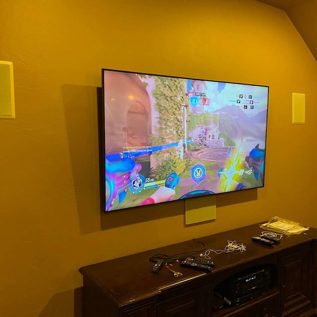 TV mounting and AV installation by I Connect 4 U in the Oklahoma City metro